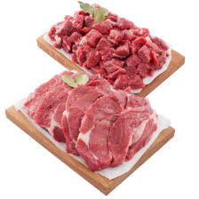 Runderlappen of hacheevlees